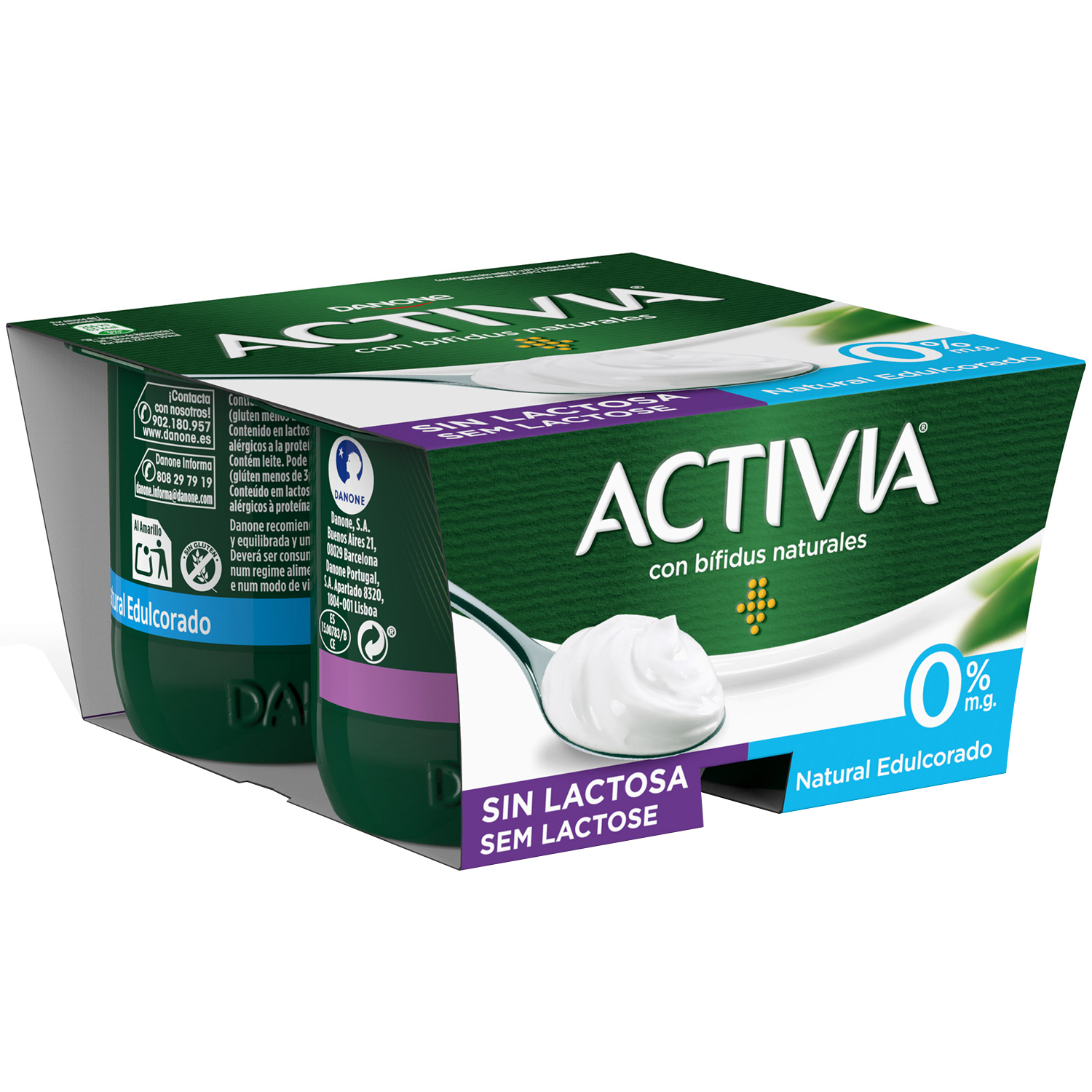 Comprar Yogur Danone Vitalinea 0% natural 4x120 g