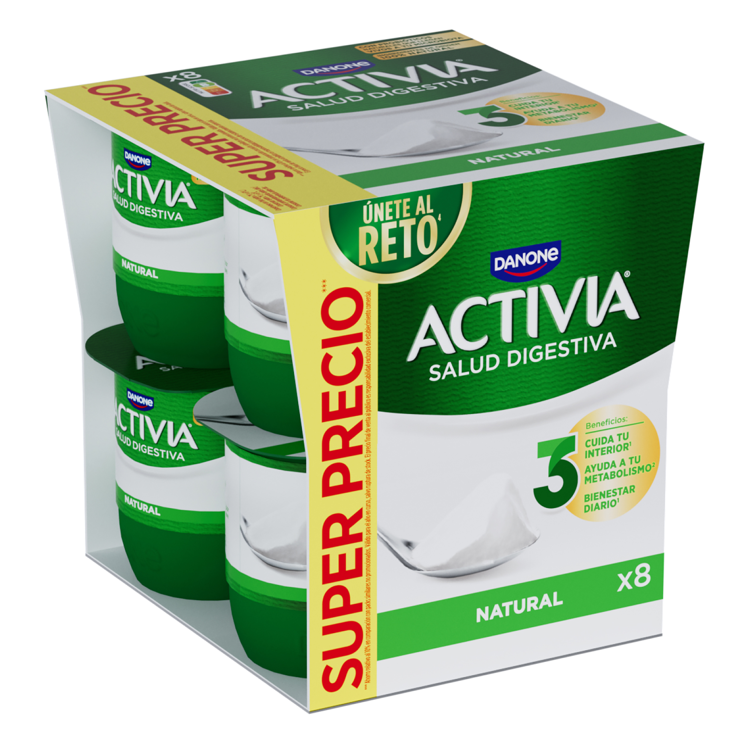 Activia Natural 120g x8 - Danone
